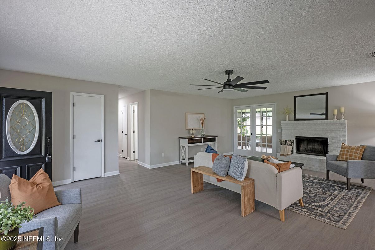 Fireplace, Interior, Living room, Wood Texture Flooring