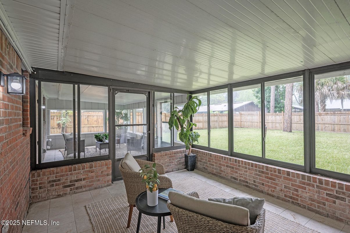 Interior, Stone Walls, Sun Room