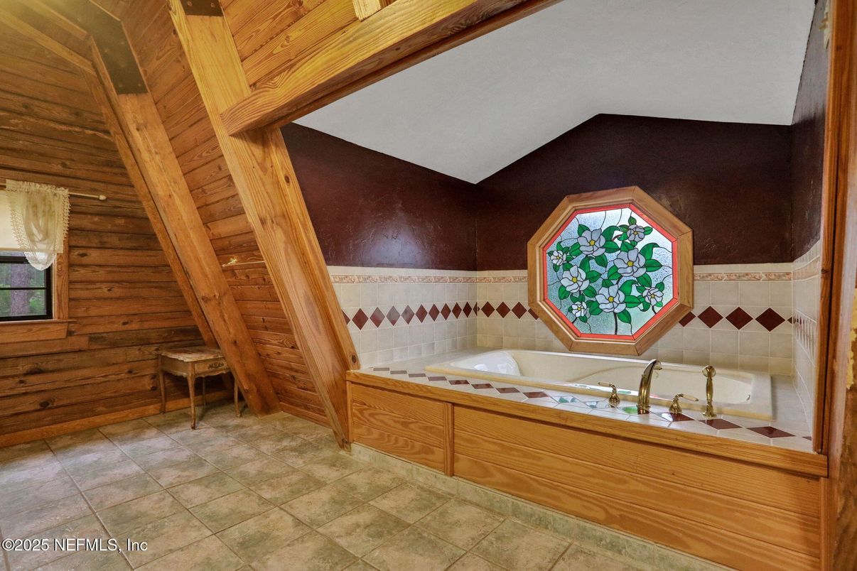 Bathroom, Interior, Wooden Ceilings, Wooden Walls