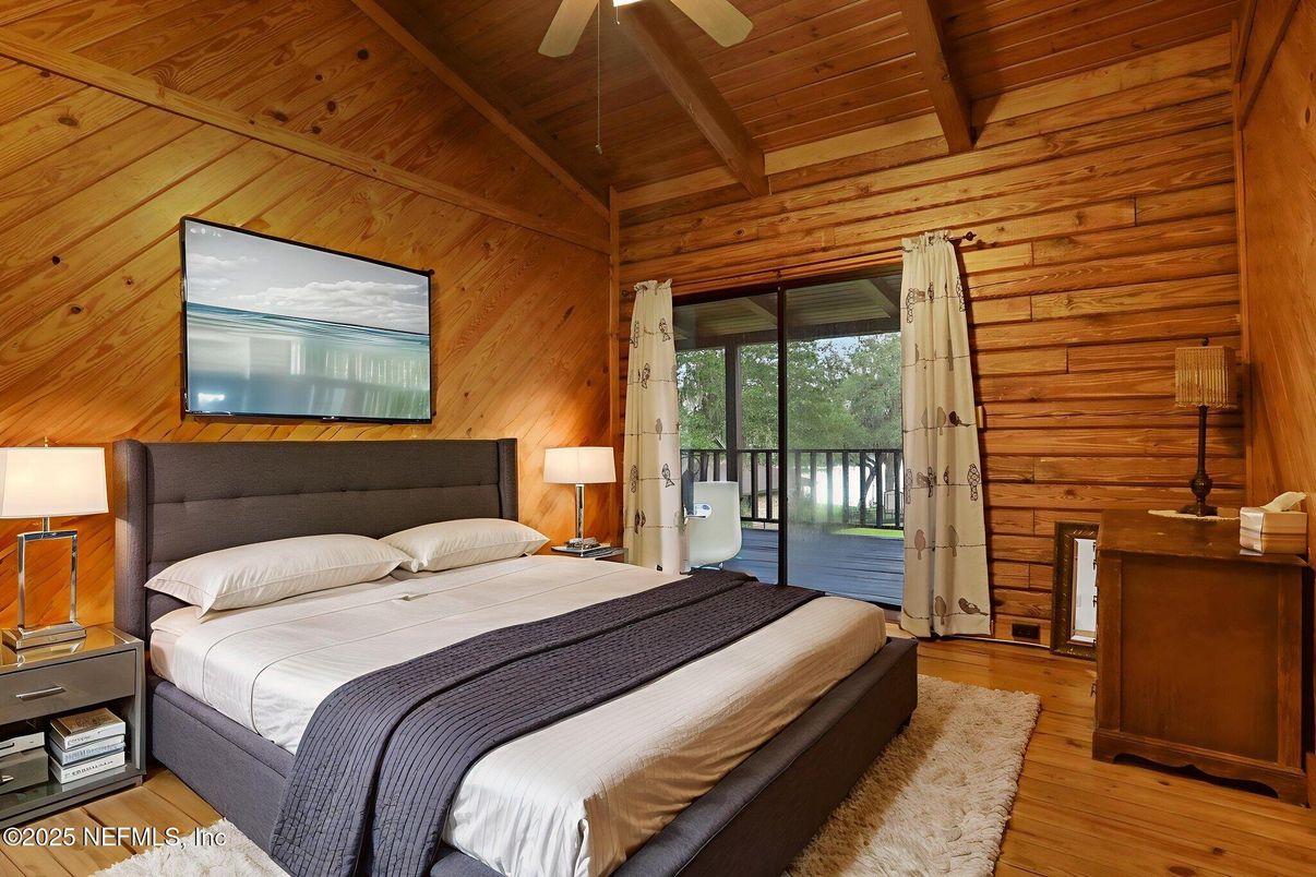 Bedroom, Interior, Wooden Beams, Wooden Ceilings, Wood Texture Flooring, Wooden Walls