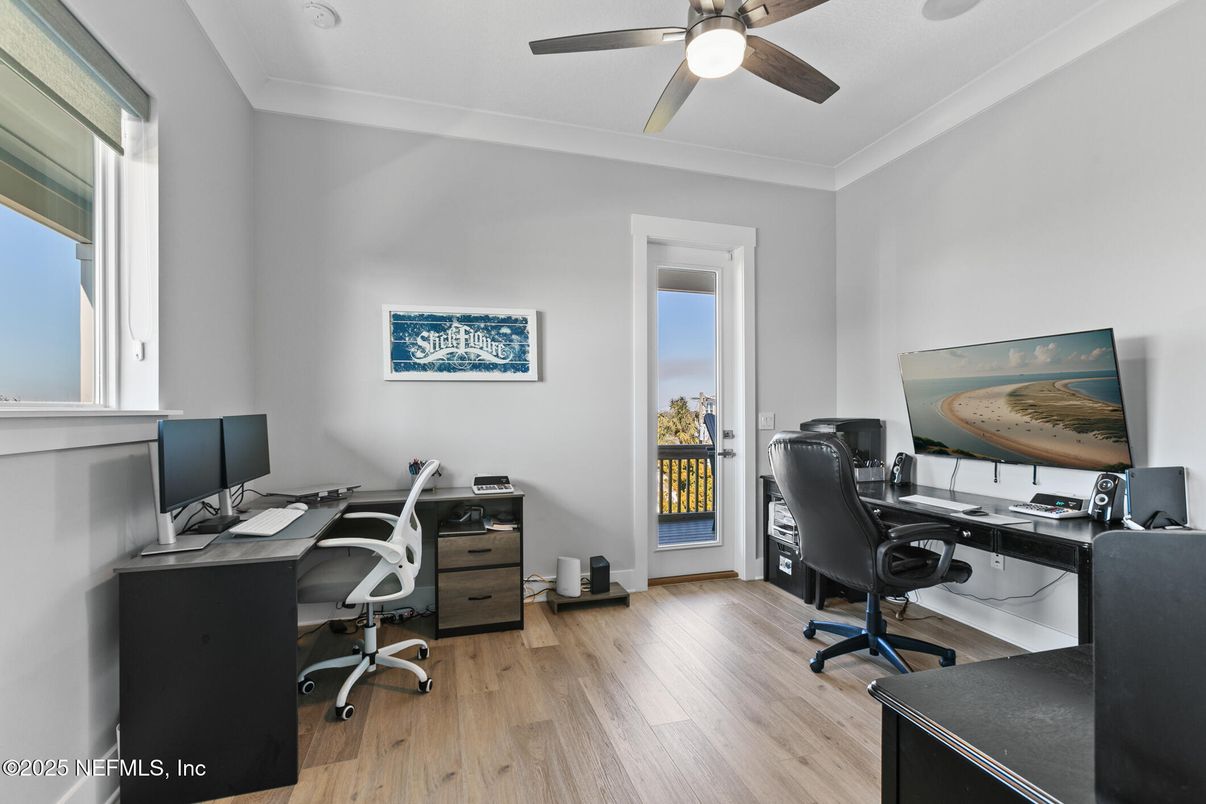 Home Office, Interior, Wood Texture Flooring