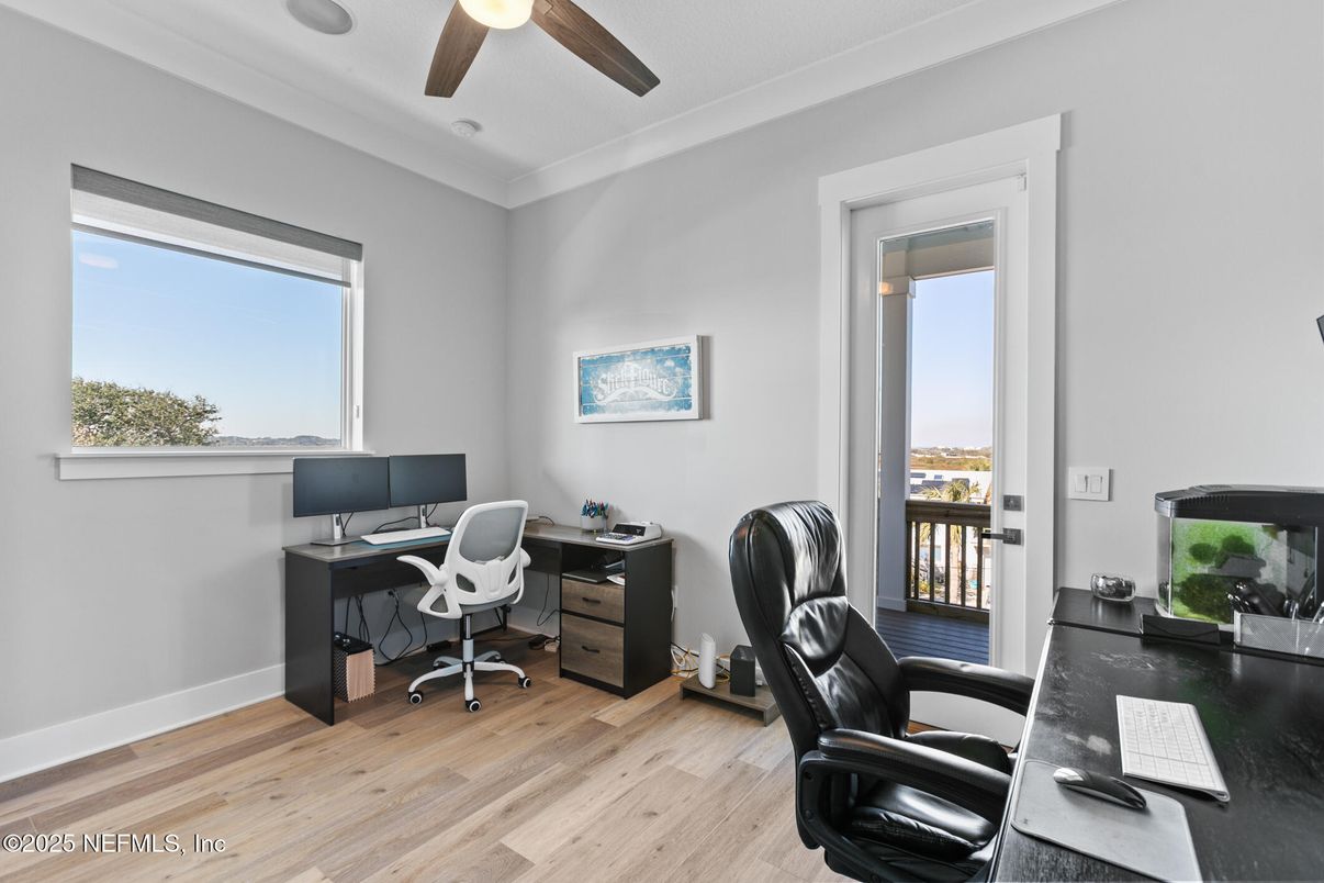 Home Office, Interior, Wood Texture Flooring