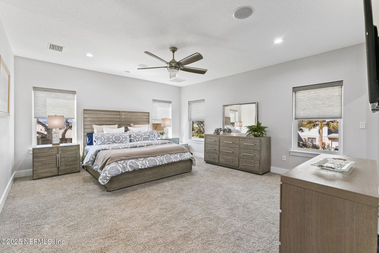 Bedroom, Interior, Recessed Lighting