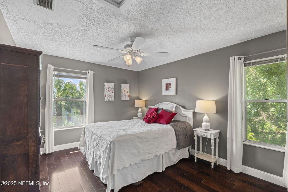 Bedroom, Interior, Wood Texture Flooring