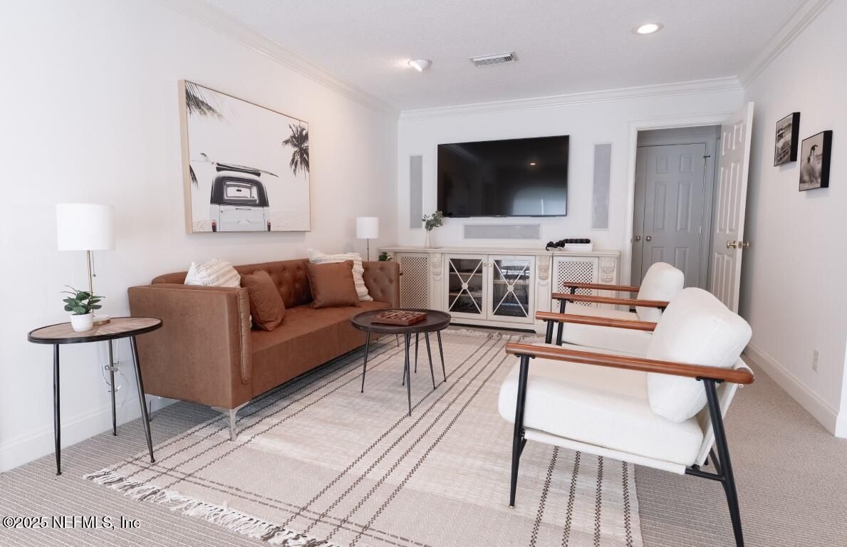Interior, Living room, Recessed Lighting