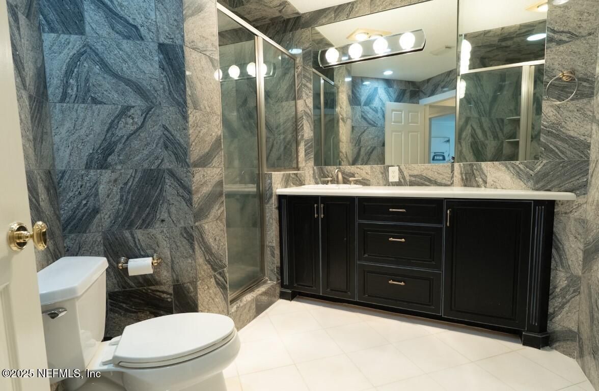 Bathroom, Glass Shower, Interior, Marble Walls