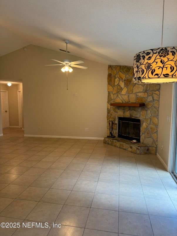 Empty room, Fireplace, Interior