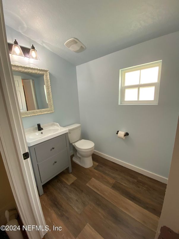 Bathroom, Interior, Wood Texture Flooring