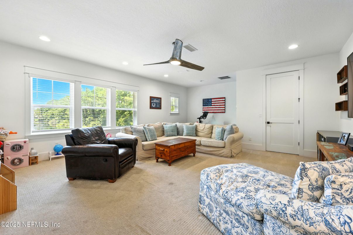 Interior, Living room, Recessed Lighting