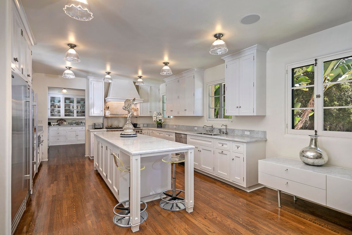 Interior, Kitchen, Wood Texture Flooring