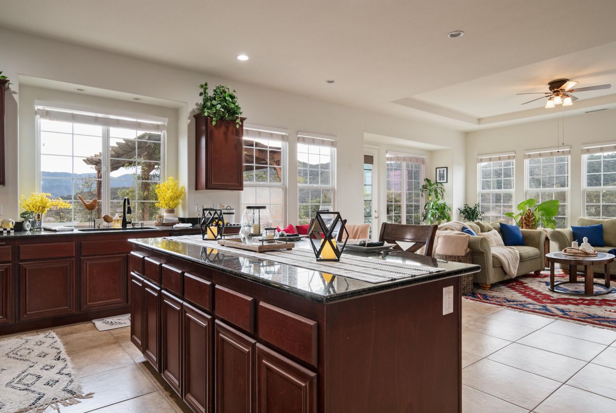 Interior, Kitchen, Living room, Recessed Lighting