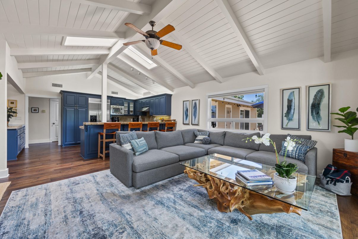 Interior, Kitchen, Living room, Wood Texture Flooring