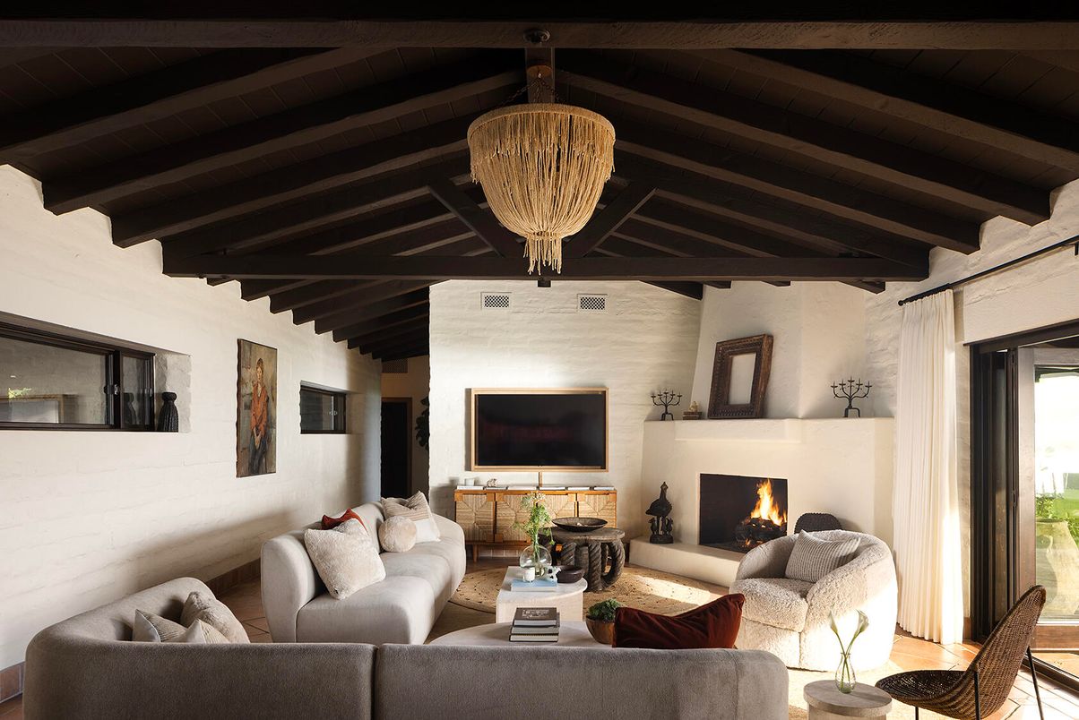 Fireplace, Interior, Living room, Wooden Beams, Wooden Ceilings, Wood Texture Flooring