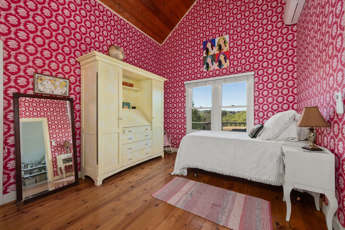 Bedroom, Interior, Wooden Ceilings, Wood Texture Flooring