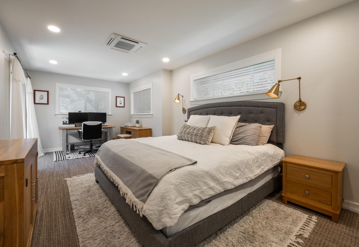 Bedroom, Home Office, Interior, Recessed Lighting