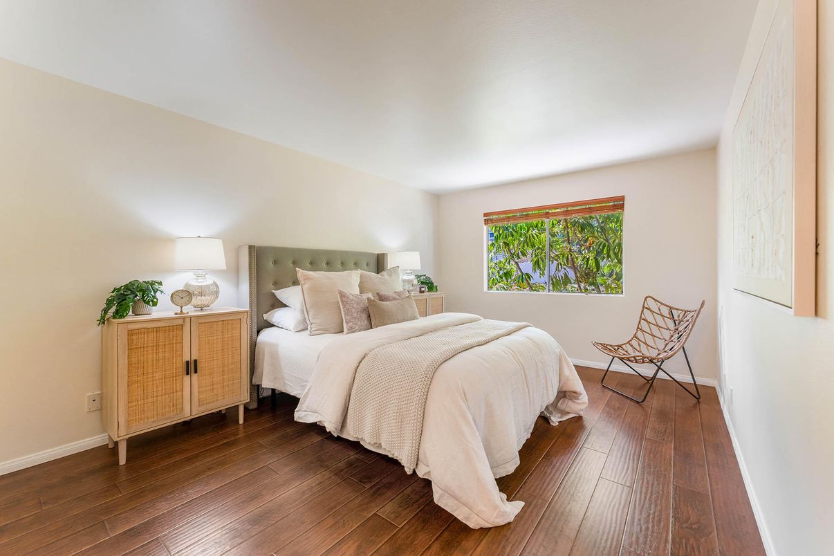 Bedroom, Interior, Wood Texture Flooring