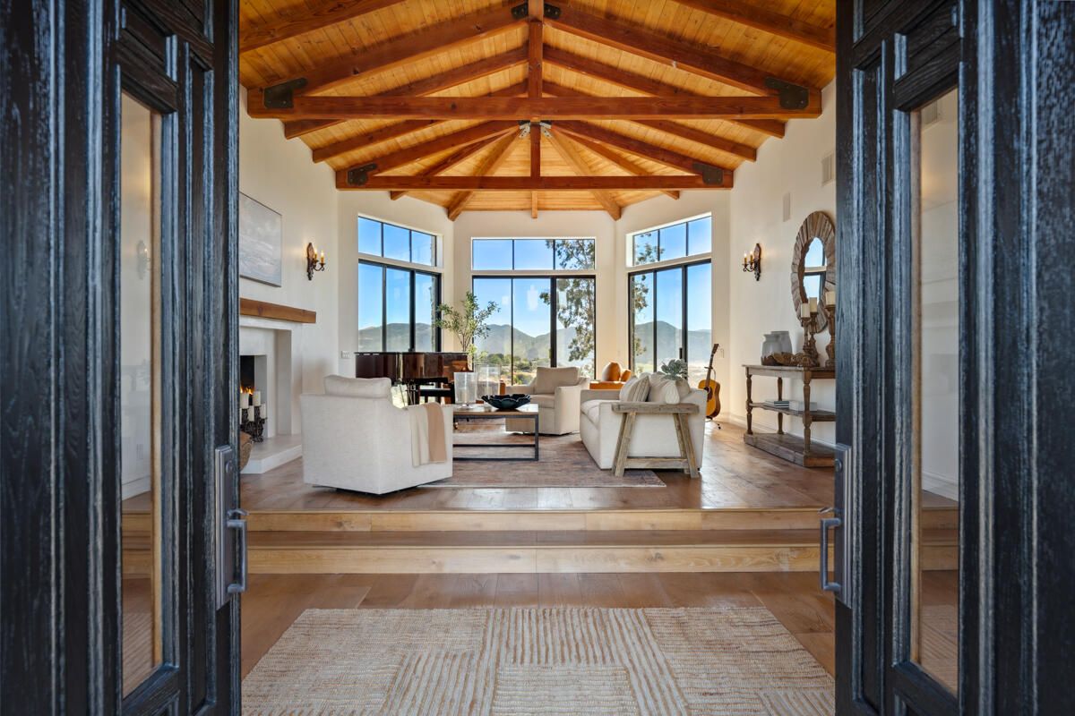 Fireplace, Interior, Living room, Wooden Beams, Wooden Ceilings, Wood Texture Flooring