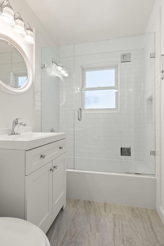 Bathroom, Glass Shower, Interior, Marble