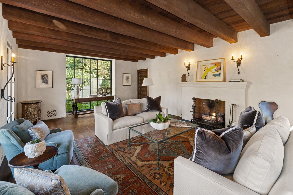 Fireplace, Interior, Living room, Wooden Beams, Wooden Ceilings, Wood Texture Flooring