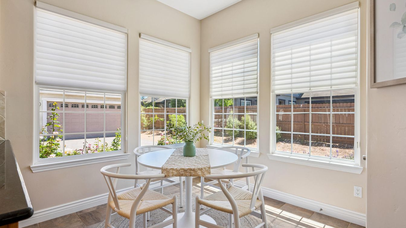 Dining room, Interior, Sun Room, Wood Texture Flooring