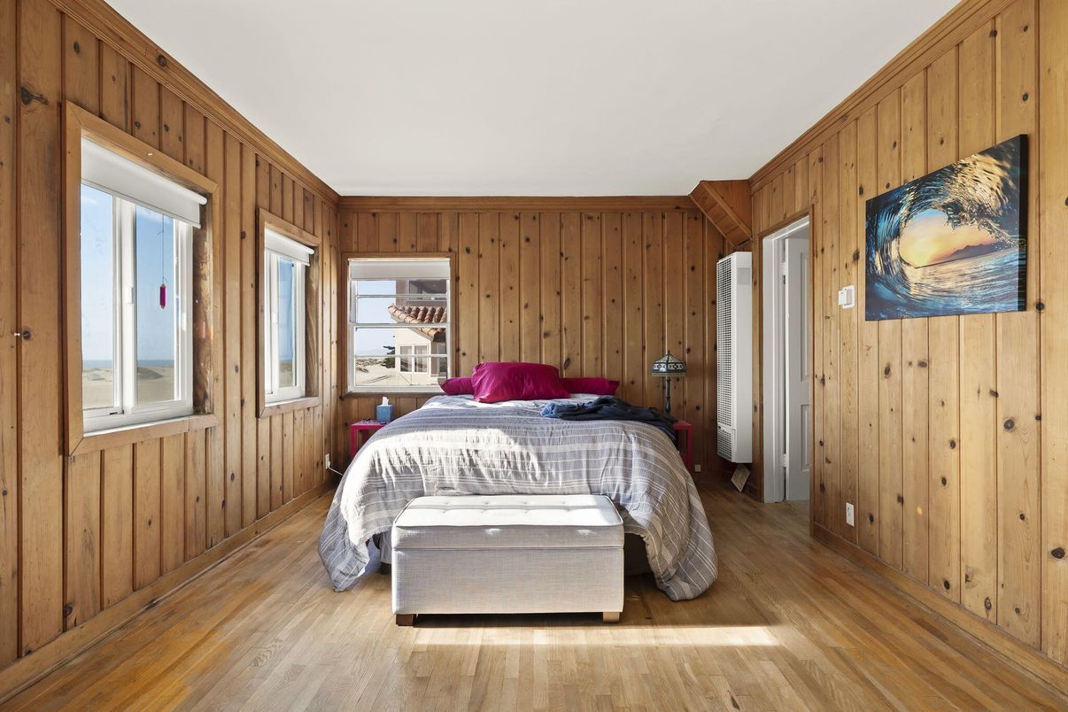 Bedroom, Interior, Wood Texture Flooring, Wooden Walls