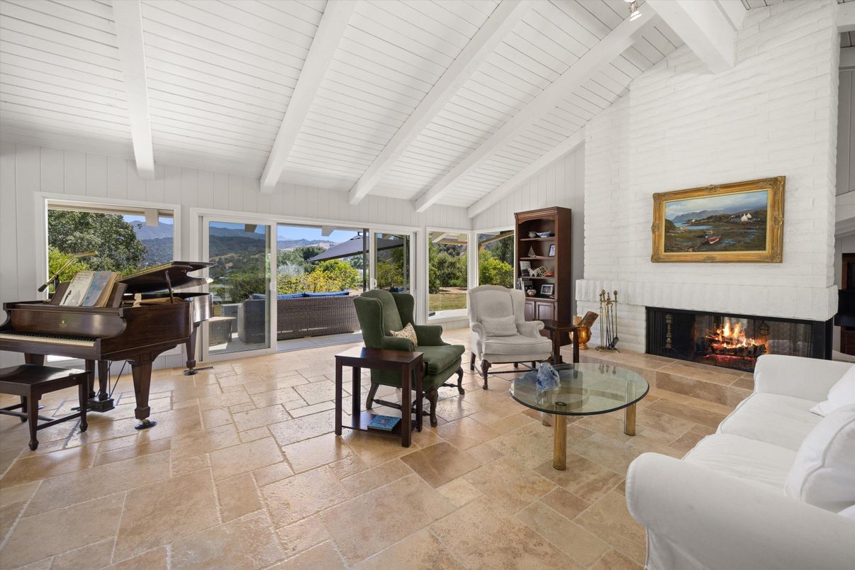 Fireplace, Interior, Living room, Piano