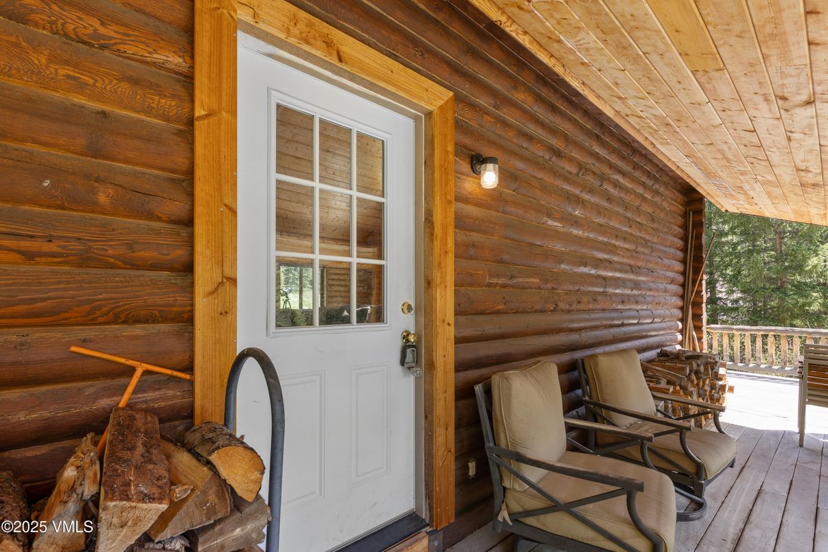 Exterior, Wood Texture Flooring, Wooden Walls
