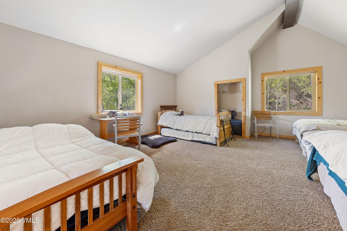 Bedroom, Interior, Wooden Beams