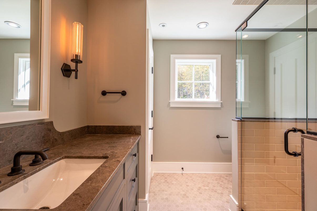 Bathroom, Interior, Recessed Lighting