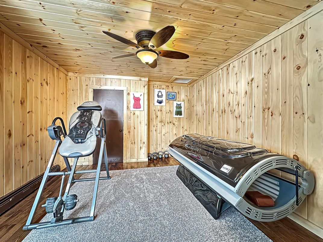 Fitness Equipment, Interior, Wooden Ceilings, Wood Texture Flooring, Wooden Walls