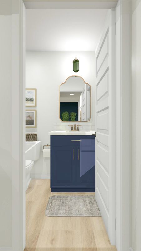 Bathroom, Interior, Wood Texture Flooring
