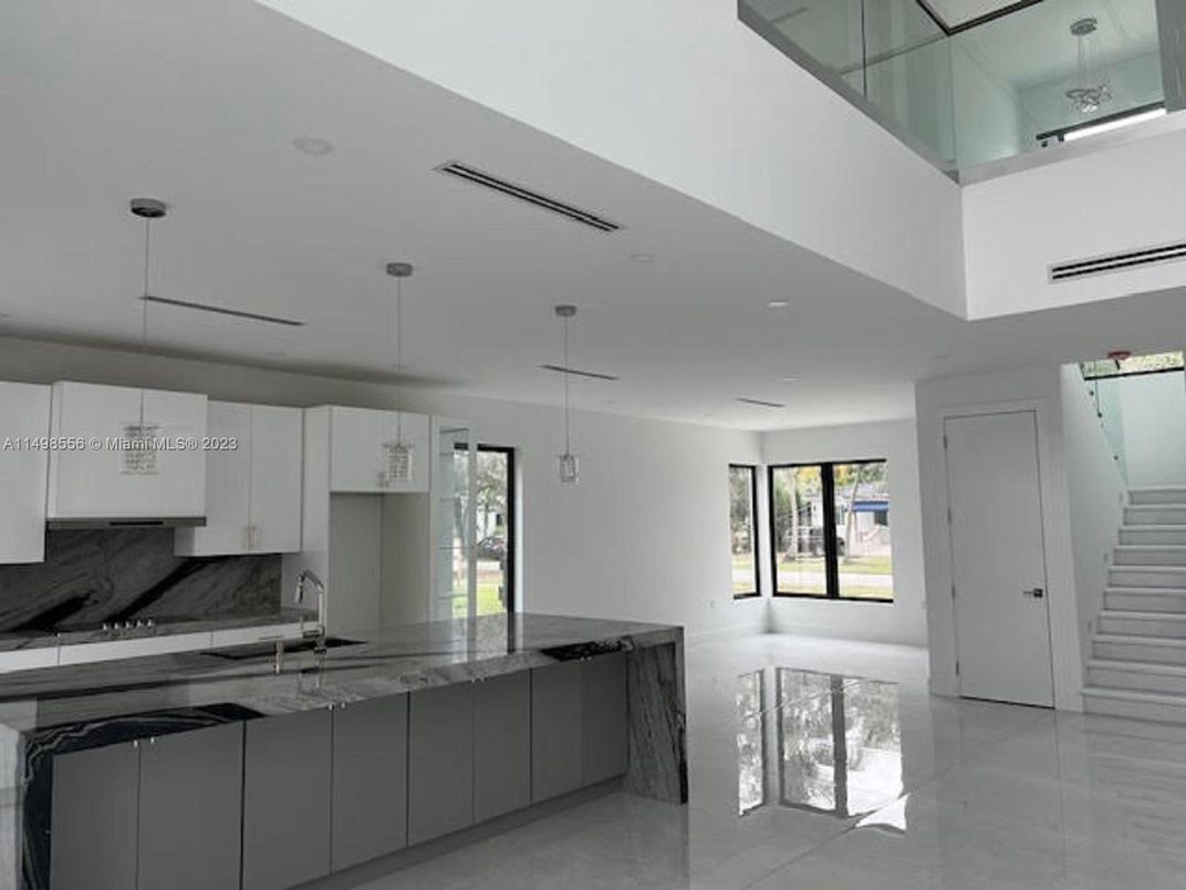 Interior, Kitchen, Pendant Lights, Recessed Lighting