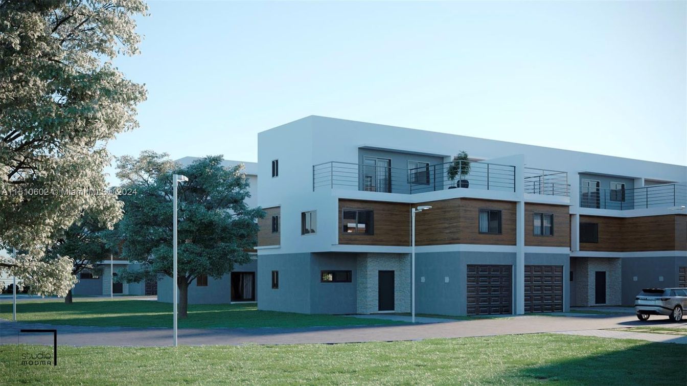 Attached, Backyard, Exterior, Facade, Modern