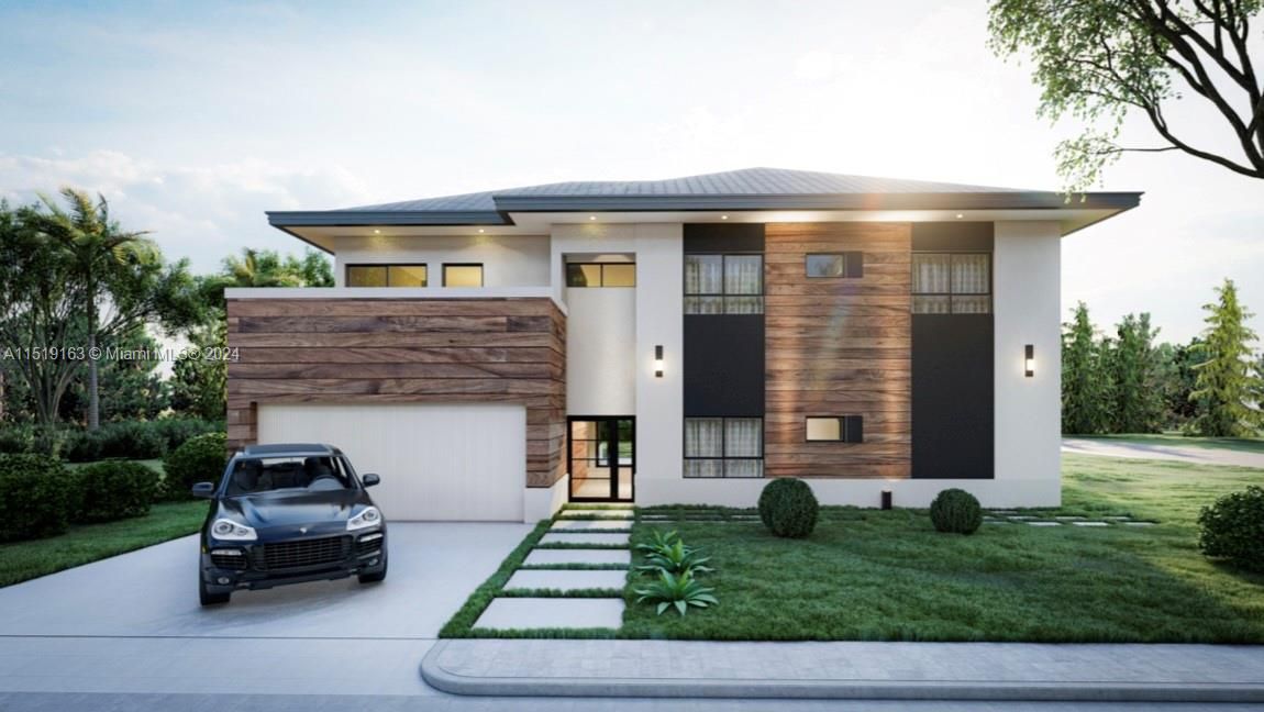 Attached, Exterior, Facade, Modern