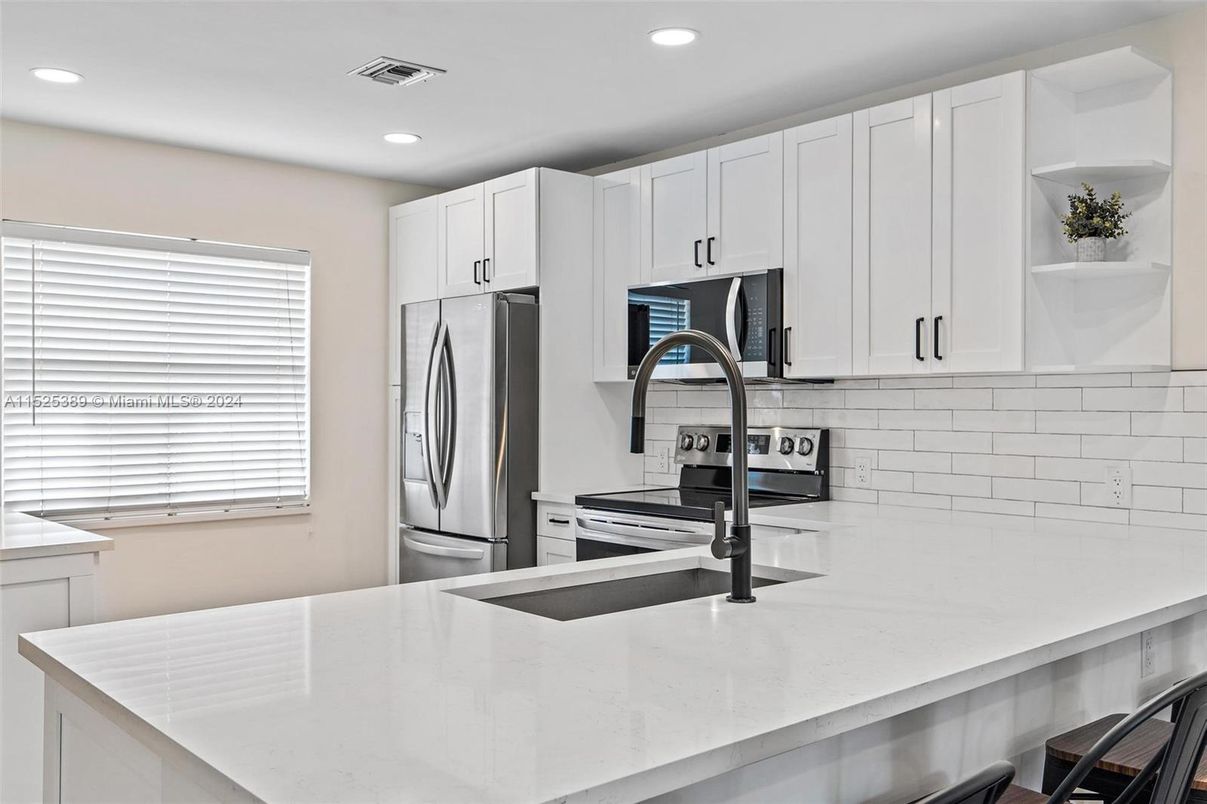 Interior, Kitchen, Recessed Lighting, Stainless Steel Appliances