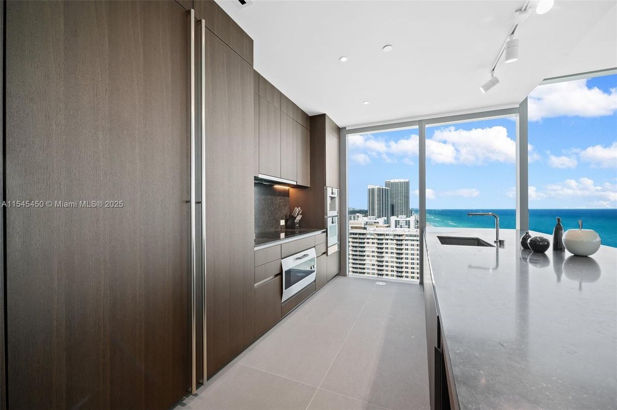 Interior, Kitchen, Recessed Lighting, Stainless Steel Appliances, Water