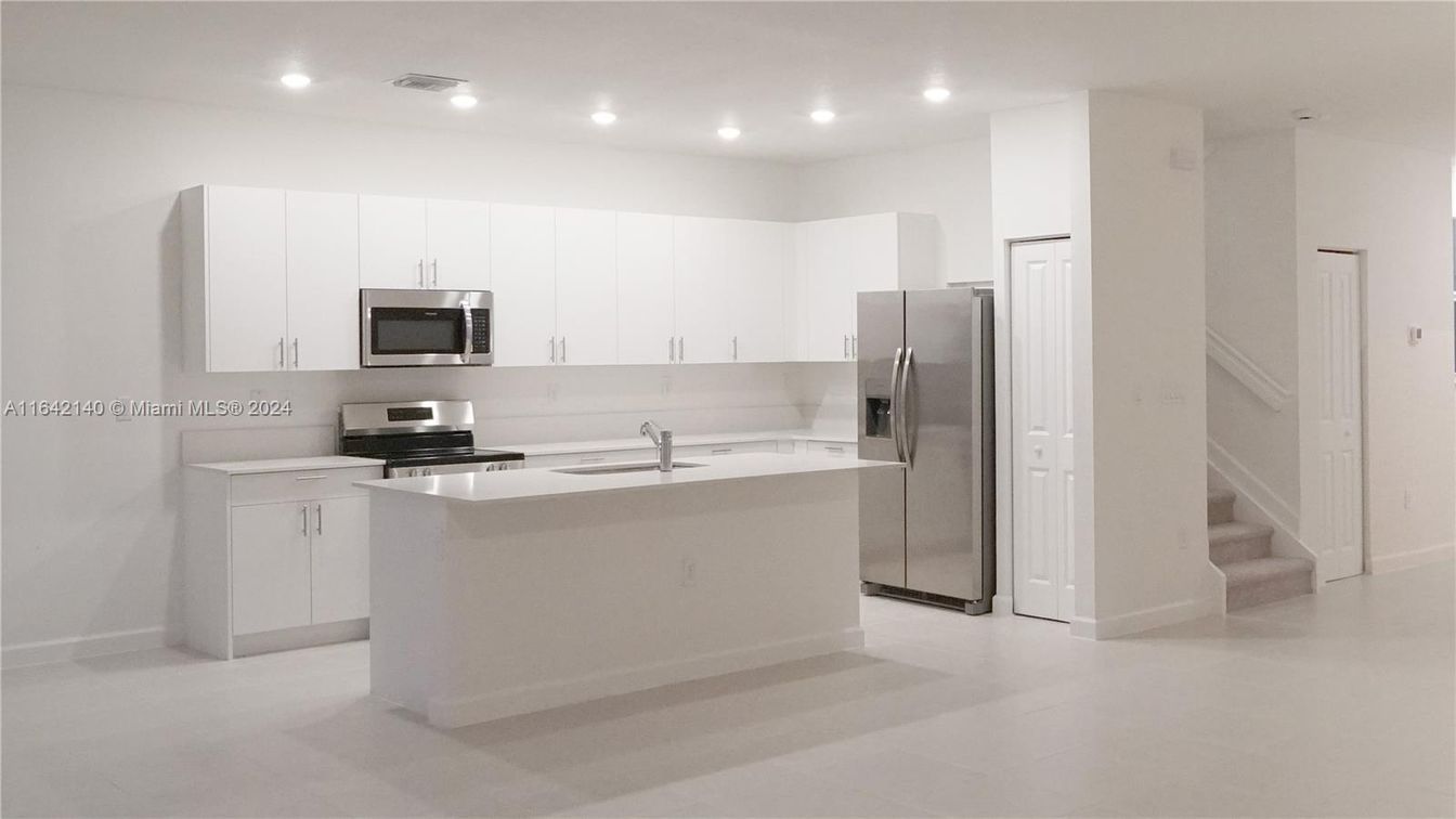 Interior, Kitchen, Recessed Lighting, Stainless Steel Appliances