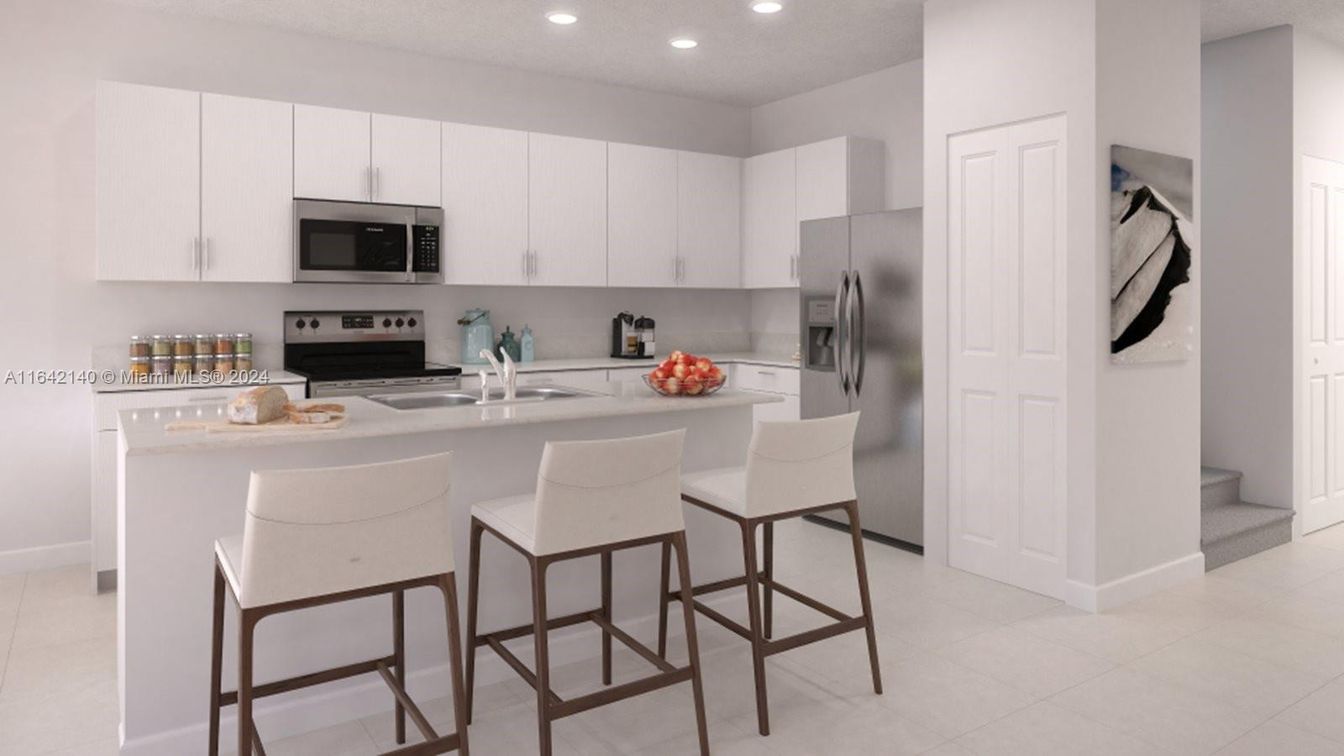 Interior, Kitchen, Recessed Lighting, Stainless Steel Appliances