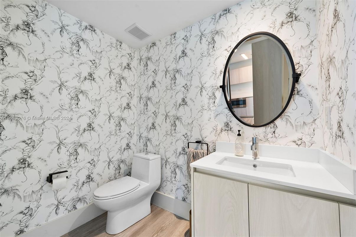 Bathroom, Interior, Wood Texture Flooring