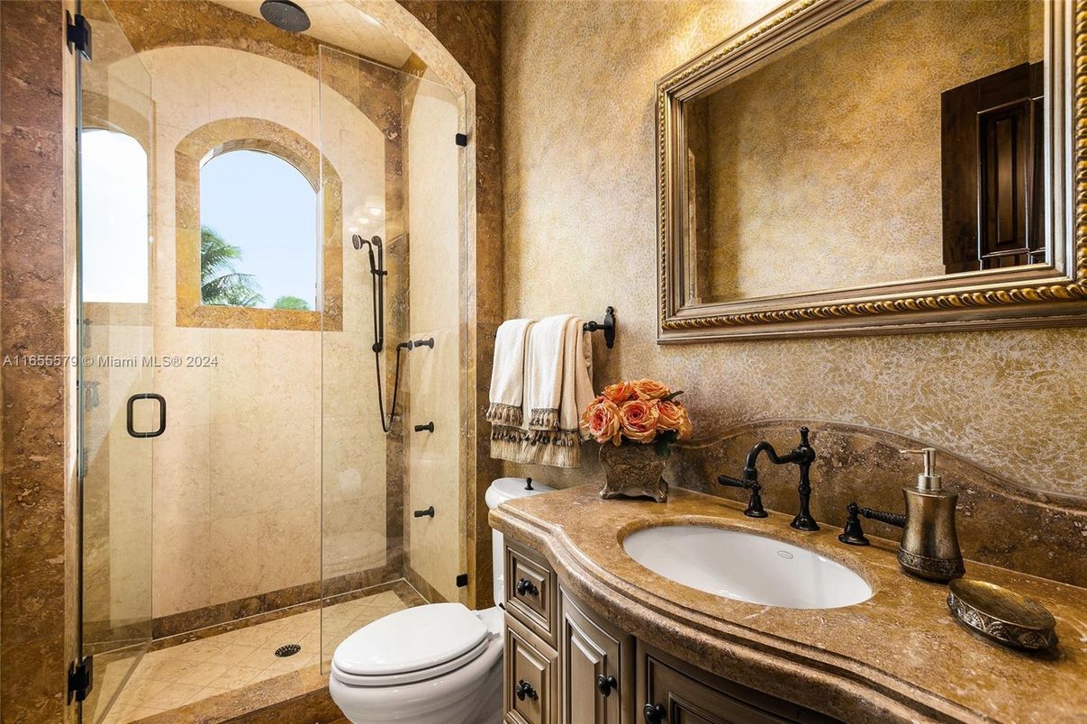 Bathroom, Glass Shower, Interior
