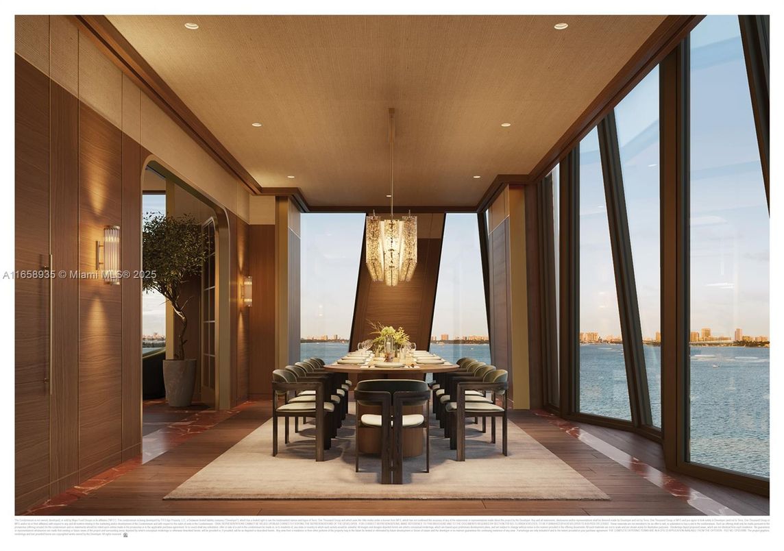 Chandelier, Dining room, Interior, Recessed Lighting, Water, Wood Texture Flooring