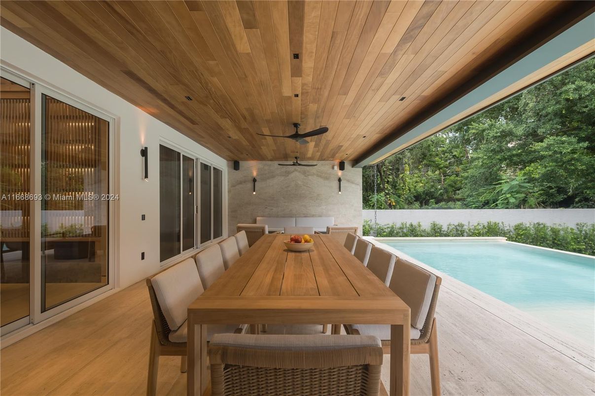 Exterior, Pool, Wooden Ceilings