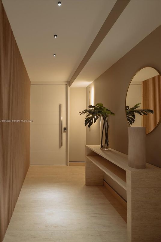 Interior, Recessed Lighting, Wood Texture Flooring