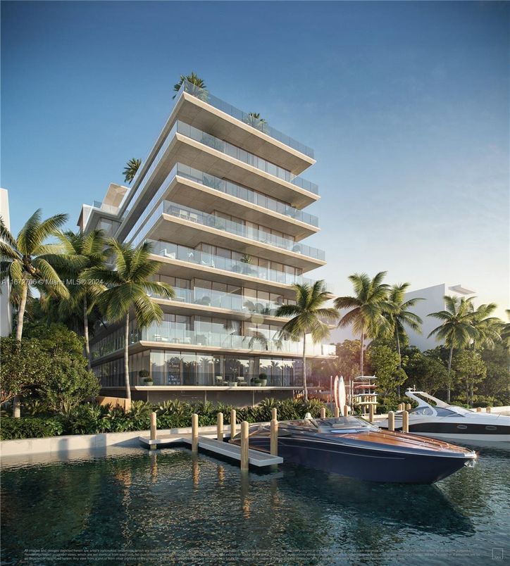 Exterior, Facade, Lake, Condo Building