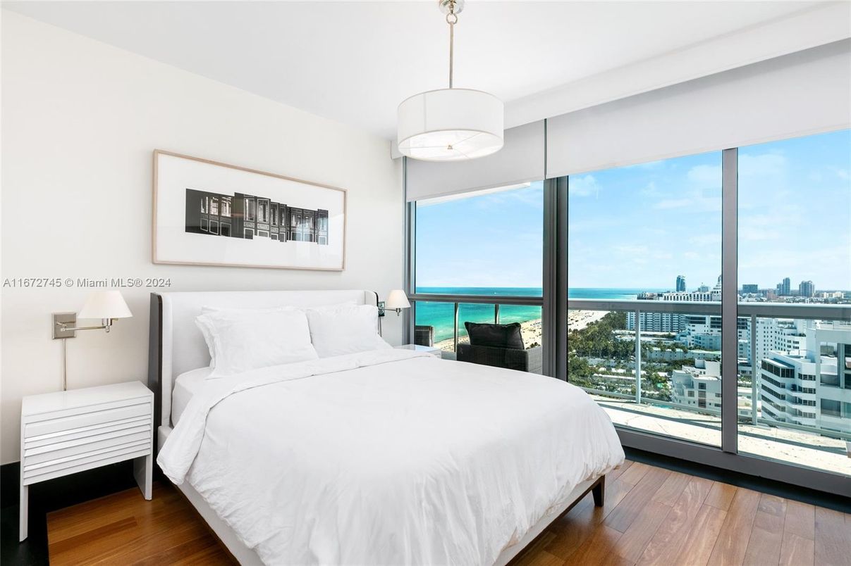 Bedroom, Interior, Water, Wood Texture Flooring