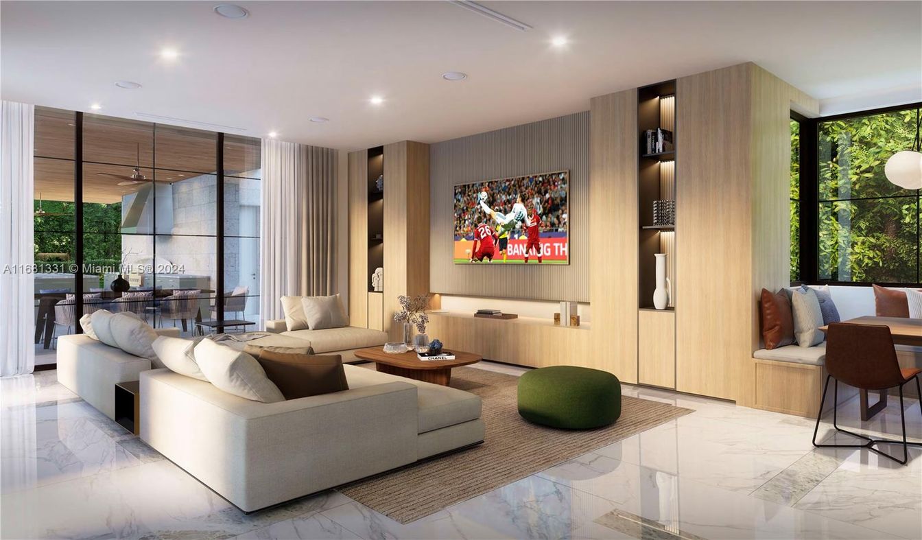 Interior, Living room, Marble, Recessed Lighting