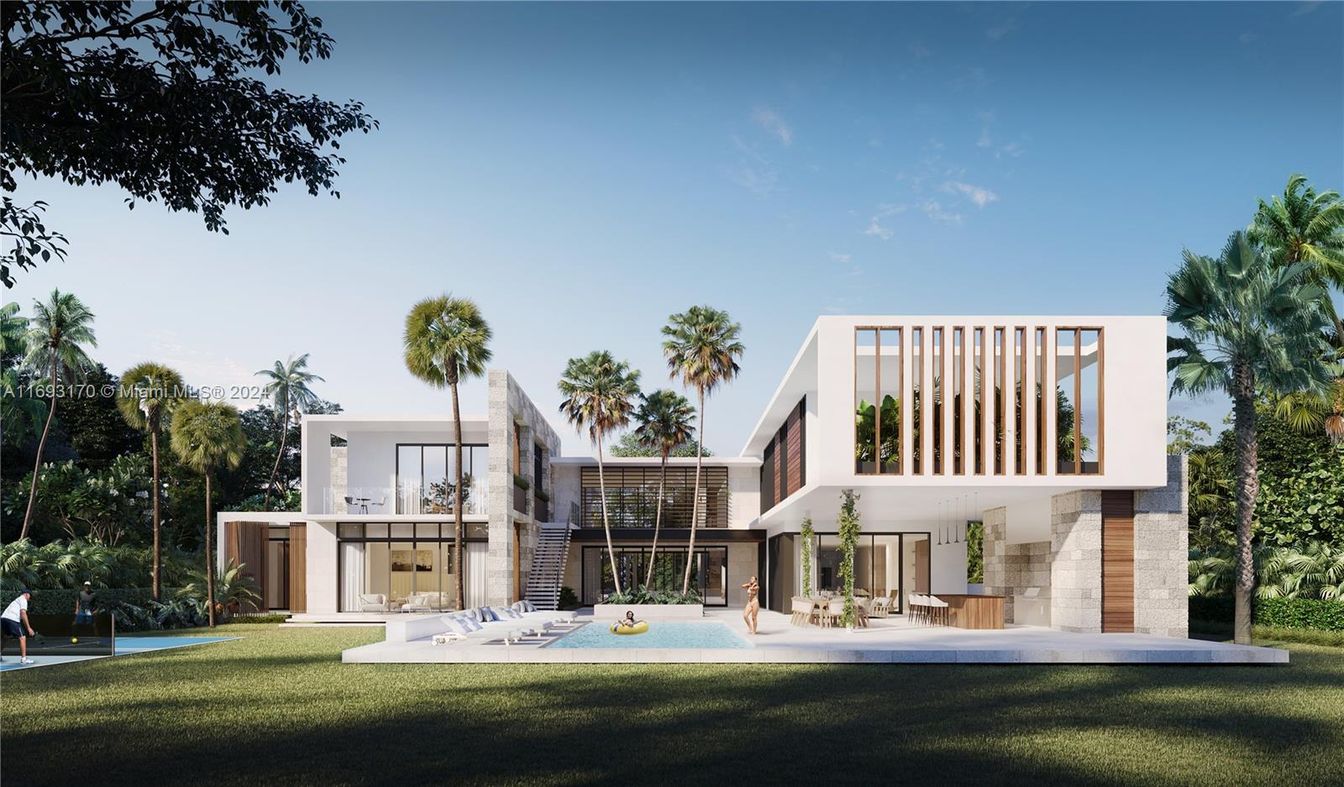 Backyard, Exterior, Facade, Pool, Modern