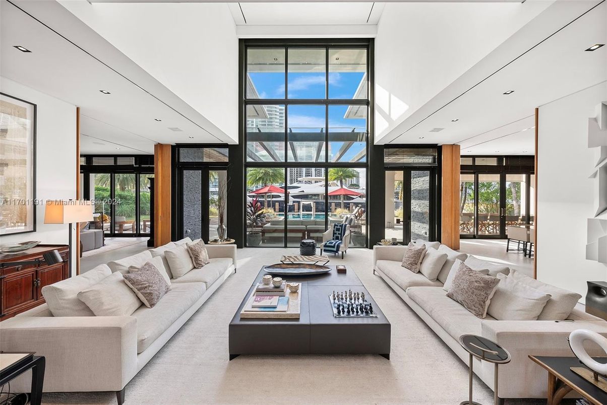 Interior, Living room, Recessed Lighting