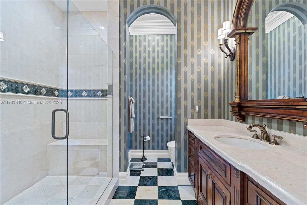 Bathroom, Glass Shower, Interior