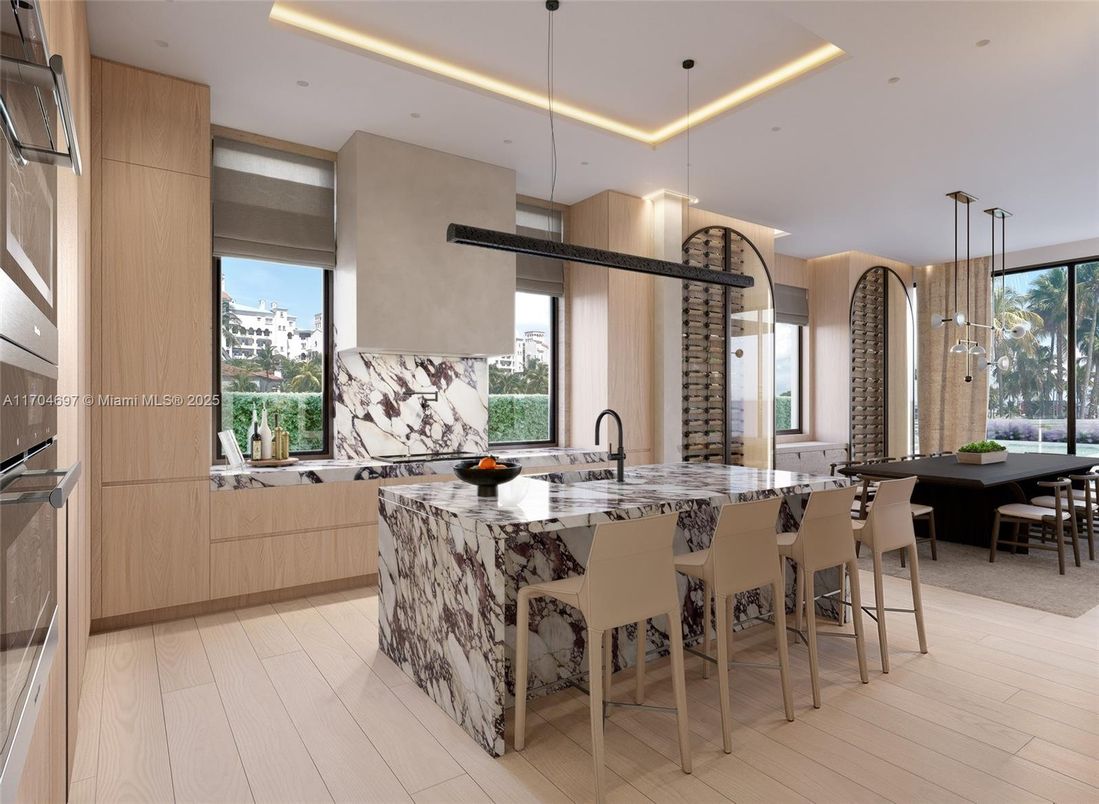 Dining room, Interior, Kitchen, Pendant Lights, Recessed Lighting